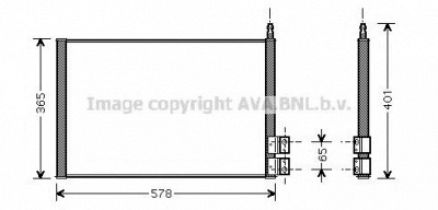 AVA QUALITY COOLING fd5328 -  Конденсатор, кондиционер